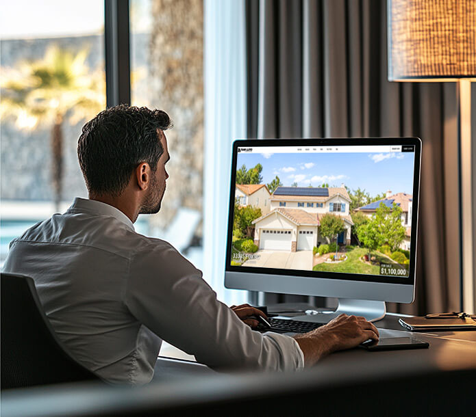 Property website on mobile and desktop in Winnetka, CA