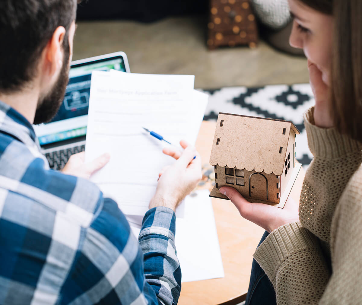 Home buyers reviewing listings in Fort Irwin, CA
